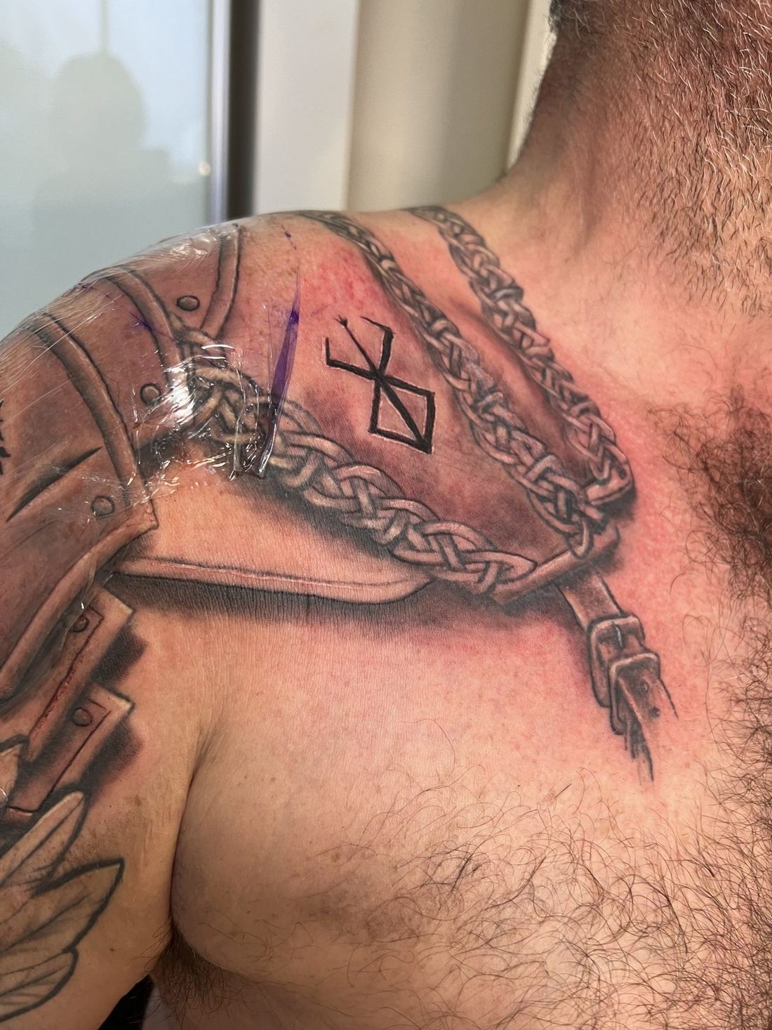 Tattoo: Ornamental — Celtic collarbone weave