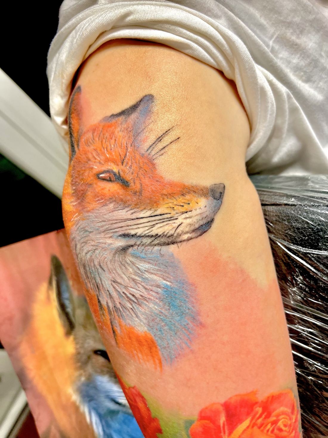 Tattoo: Color realism — Fox